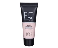 Maybelline Fit Me Matte &amp; Poreless 102 Fair Ivory Vamzdelis Skystis 30 ml