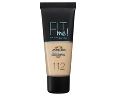 Maybelline FIT ME FDT MATTE.TB.NU 112 Soft Bei Vamzdelis Skystis 30 ml