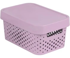Curver Ažuotasis rožinis laikymo indas su dangčiu Infinity 4,5L