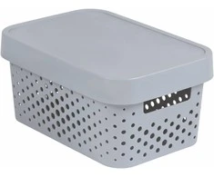 Daiktadėžė CURVER, 4,5 l, pilka, 27×19×12 cm