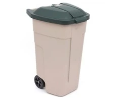 Keter CURVER WASTE BIN 110L BEIGE/Žalias