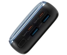 RIVACASE Power Bank 20000 mAh QC/PD 45W LCD for Nešiojamas kompiuteris Juodas