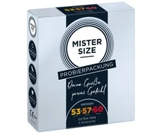Mister Size Prezervatyvai Prezervatyvai tinka 53mm 57mm 60mm 3vnt..