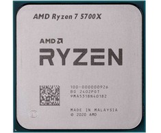 Procesorius AMD Ryzen 7 5700X, 3.4 GHz, 32 MB L3, be dėžutės