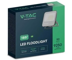 V-tac 50W LED prožektorius, juodu korpusu, 6500K