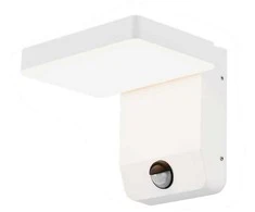 V-tac 17W LED sieninis lauko šviestuvas, baltas, 4000K, IP65, su judesio davikliu