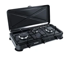 Promis KG300C 3-burner gas cooker, juodas