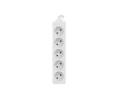 LANBERG PS0-05E-0150-W 1.5M Baltas 5X 230V Lanter EXTENSION PL. CABLE FROM FULL COPPER