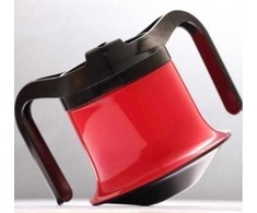 Sundo Puodelis - Ergonominis 250ml su Dangteliu ir Dviem Rankenomis