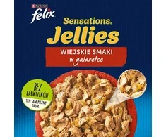 Purina Nestle Drėgnas Kačių Maistas - Purina Felix Sensations Mix Kalakutiena, Skumbrė, Aviena, Silkė - 12x85 g