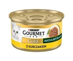 Purina Nestle Drėgnas Kačių Maistas - Purina Gourmet Gold Succulent Delights 85g Vištiena