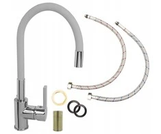 pyramis Pyramid Flessi kitchen mixer pilkas