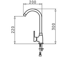 PYRAMIS BELLO granite faucet polar baltas