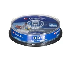 Verbatim (43804) BD-R SL DATALIFE 25GB, 6x Printable 10 pcs