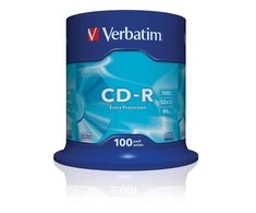Kompaktinis diskas Verbatim CD-R 52x 700MB Extra protection 100 vnt.
