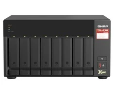 Serveris QNAP | 8 lizdų QTS ir QuTS hero NAS | TS-873A-8G | Iki 8 HDD/SSD su karšto keitimo funkcija | AMD Ryzen | Ryzen V1500B keturių branduolių | Procesoriaus dažnis 2,2 GHz | 8 GB | DDR4