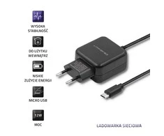 QOLTEC ikroviklis 12W 5V 2.4A Micro USB juodas