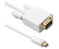 QOLTEC 50419 DisplayPort Alternatyvus režimas USB 3.1 tipo C vyriškas VGA vyriškas 1080p 2m