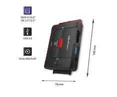 QOLTEC 50645 adapteris USB 3.0 prie IDE SATA III