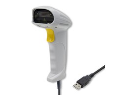 QOLTEC 50877 lazerinis scanner 1D USB Baltas