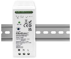 Qoltec 40W DIN bėgelio maitinimo šaltinis su UPS funkcija
