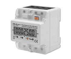 QOLTEC 50900 trifazis elektroninis energijos suvartojimo matuoklis 230V LCD 4P DIN bėgis