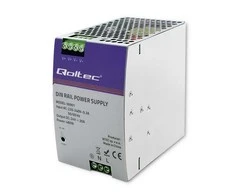 Qoltec pramoninis na szynę DIN | 480W | 24V | 20A