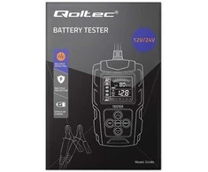 Qoltec skaitmeninis akumuliatoriaus testeris su LCD ekranu | 12V | 24V | 3Ah-200Ah