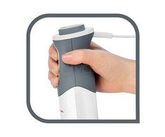 Plakiklis TEFAL | Maišytuvas | Optichef 3-in-1 HB643138 | Hand Maišytuvas | 800 W | Greičių skaičius 20 | Turbo mode | Chopper | Baltas/Pilkas