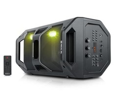 Nešiojama kolonėlė REAL-EL X-757, LED RGB, 50 W, juoda