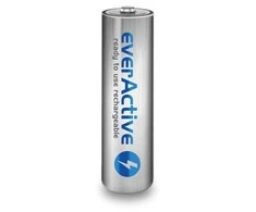 Įkraunamosios baterijos everActive Ni-MH R6 AA 2000 mAh Sidabrinis Line – 2 vnt.