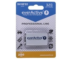 everActive Professional paruoštas naudojimui 9V 320mAh akumuliatorius, 1 vnt.