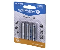 Baterija - EverActive AAA 800 Serija 1.2V Įkraunamos 4-vnt Pakuotė