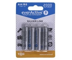 Baterija - „everActive Ni-MH R6 AA“ 2000 mAh „Sidabrinis Line 1.2V“