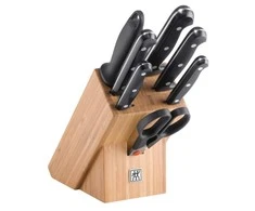 Zwilling 5 peilių rinkinys mediniame bloke Zwilling Twin Chef