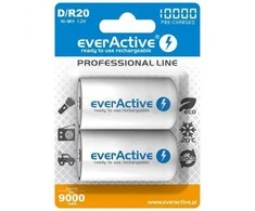 Akumuliatorius - Everactive R20/D Ni-MH 10 000 mAh