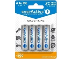 Baterija - „everActive Ni-MH R6 AA“ 2000 mAh „Sidabrinis Line 1.2V“