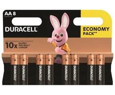 baterijos šarminės, aa, 1,5 v, "duracell", lizdinė plokštelė, 8 pakuotės, 42303, basic