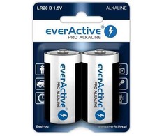 Alkaline batteries everActive Pro Alkaline LR20 D - blister card 2 pieces