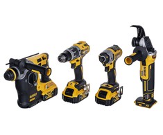 Įrankių rinkinys DeWalt (DCG405 + DCH273 + DCD796 + DCF887); 18 V; 3x5,0 Ah akum.