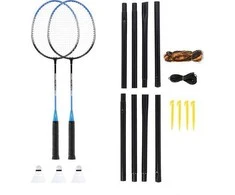Nils Extreme Badmintono rinkinys Nils NRZ012, plienas, 2 raketės, 3 badmintono plunksniukai, tinklas 195 x 22 cm, dėklas