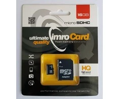 IMRO atminties kortelė Micro SD 16GB su adapteriu SD