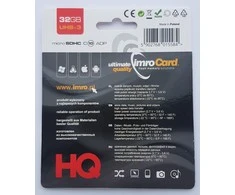 IMRO atminties kortelė Micro SD 32GB 100MB/s class 10 UHS 3 su adapteriu SD