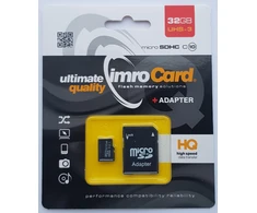 IMRO atminties kortelė Micro SD 32GB 100MB/s class 10 UHS 3 su adapteriu SD