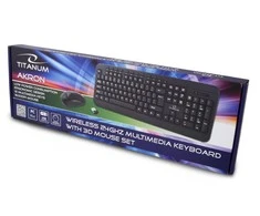ESPERANZA TK109 - 5901299942611 TITANUM TK109 AKRON Belaidė klaviatūra and Wierless Pelė USB 2.4GHz