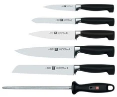 Peilis Set ZWILLING Vier Sterne 35068-003-0 (bread peilis, chef peilis, Peilis block, peilis for peeling fruits ir daržovės,