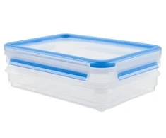 Tefal K30288 indas maistui laikyti „Box“ Stačiakampio formos 0,6 L Mėlyna, Permatomas 2 vnt