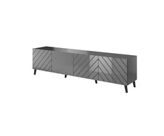 Cama Meble TV Spintelė - Abeto 200x42x52 Grafitas/Blizgus