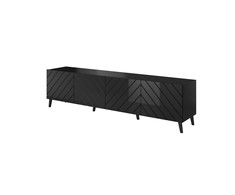Cama Meble Saugojimo Spinta - Abeto 200x42x52 Juoda Blizgi