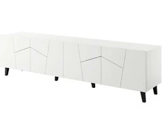 Laikiklis Cama Meble Televizoriaus Spintelė - Etna 200x42x52 Balta Matinė